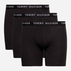 Bokserki męskie bawełniane Tommy Hilfiger UM0UM02204-0TE S 3 szt Czarne (8720116323016)