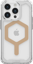 Панель Urban Armor Gear Plyo для iPhone 15 Pro Max з MagSafe Transparent/Gold (840283910074)