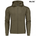 Реглан тактический Mil-tec с капюшоном на молнии Tactical hoodie Olive 11472012 XL - изображение 8