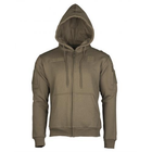 Реглан тактический Mil-tec с капюшоном на молнии Tactical hoodie Olive 11472012 М - изображение 3