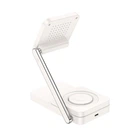 Зарядка Qi Hoco Consuelo folding 3-in-1 wireless fast charger CQ10 |15W| Milky white