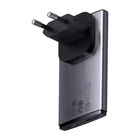 Адаптер сетевой Baseus Gan5 Pro Ultra - Slim Fast Charger C + U 65W (Overseas Edition) (CCGP150113) серый