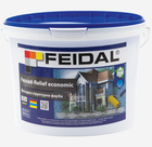 Краска фасадная структурная, Feidal Fassad-Relief economic ,матовая, Белая, 10л.