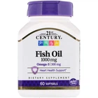Жирні кислоти 21st Century Fish Oil 1000 мг 60 капсул