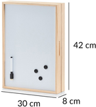 Szafka na klucze Zeller z tablicą magnetyczną 30 x 8 x 42 cm (4003368151427) - obraz 5