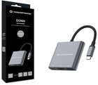 Adapter Conceptronic Docking Station USB-C to HDMI/USB 3.0/USB-C PD 60W Grey (DONN01G) - obraz 5