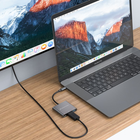 Адаптер Conceptronic Docking Station USB-C to HDMI/USB 3.0/USB-C PD 60W Grey (DONN01G) - зображення 8