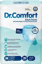 Трусы-подгузники для взрослых Dr.Comfort Medium 5.5 капель 30 шт (8680131205608)
