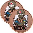 Набір шевронів на липучці IDEIA MEDIC 7.5х7.5 см 2 шт (2200004853284)