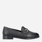 Loafersy damskie skórzane RIEKER 46262-01 39 (6UK) 25.7 cm Czarne (4061811692989) - obraz 1