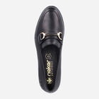 Loafersy damskie skórzane RIEKER 46262-01 39 (6UK) 25.7 cm Czarne (4061811692989) - obraz 8