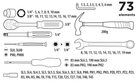 Zestaw narzędzi Top Tools 73 szt. 38D500 (5902062034038) - obraz 2