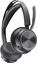 Навушники Plantronics Poly Voyager Focus 2 UC With Stand Black (213727-01) - зображення 2