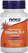 Витамин Д3 NOW Vitamin D3 2000IU 120 sgels