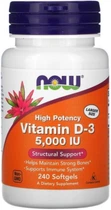 Вітамин Д3 Now Foods Vitamin D3 5000 240 капс