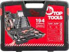 Набір інструментів Top Tools 1/4" 3/8" 194 предмети (38D545) (5902062043955) - зображення 3