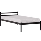 Односпальне ліжко Метакам Comfort-1 металева 200x80 см Чорне