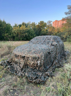 Маскувальна сітка зелена з коричневим 3х6м для автомобіля, пікапа, позашляховика та техніки "Камуфляж №5" - зображення 5