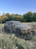 Маскировочная сетка зелёная с коричневым 3х6м для автомобиля, пикапа, внедорожника и техники "Камуфляж №5" - изображение 8