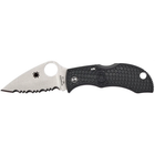 Ніж Spyderco Manbug Lightweight Leaf Serrated Black (MBKLFS)