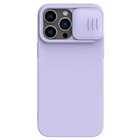 Силиконовая накладка Nillkin Camshield Silky для Apple iPhone 14 Pro Max (6.7") (Сиреневый) (136522)