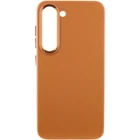 Шкіряний чохол Epik Bonbon Leather Metal Style на Samsung Galaxy S23 Коричневий / Brown
