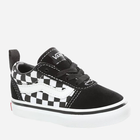 Дитячі кеди для хлопчика Vans TD Slip-On Checkerboard VN0A3QU1PVJ 23.5 Чорний/Білий (192360762572) - зображення 3