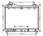 Радіатор охолодження двигуна STARLINE SZ2105 Suzuki Grand Vitara 1770065J10, 1770065J00000, 1770065J30A00