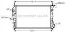 Радиатор охлаждения двигателя AVA COOLING FDA2376 Ford Mondeo ME2S718005AD, 2S718005DC, 2S718005AD