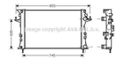 Радиатор охлаждения двигателя AVA COOLING RTA2438 Renault Laguna, Espace 8200292771