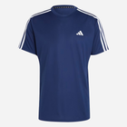 Koszulka sportowa męska Adidas Train Essentials 3-Stripes Training Tee IB8152 XXL Granatowa (4065432978187) - obraz 5