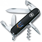 Ніж Victorinox Spartan Ukraine 91мм/12функ/Тризуб-ластівка/чорний