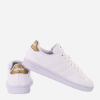 Tenisówki damskie skórzane adidas Advantage GW4845 36.5 Biały/Złoty (4064049000502) - obraz 3