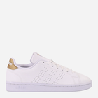 Sneakersy damskie skórzane adidas Advantage GW4845 39.5 Biały/Złoty (4064049000557)