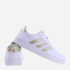 Tenisówki damskie z eko skóry adidas Breaknet 2.0 ID7116 37.5 Biały/Złoty (4066755783472) - obraz 3