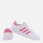 Tenisówki damskie z eko skóry adidas Breaknet GZ8082 36.5 Biały/Różowy (4064047817287) - obraz 3