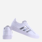 Жіночі кеди низькі adidas Grand Court 2.0 ID4485 39.5 Білий/Сріблястий (4066755767106) - зображення 3