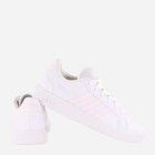 Жіночі кеди низькі adidas Grand Court Base 2 GW9260 37.5 Білий/Блідо-рожевий (4065427835891) - зображення 3