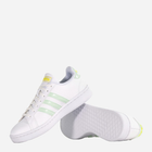 Tenisówki damskie skórzane adidas Grand Court EG7643 36 Biały/Jasnozielony (4062051376660) - obraz 4