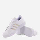 Tenisówki damskie skórzane adidas Grand Court FW3734 36.5 Biały/Złoty (4060517559558) - obraz 4