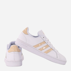 Tenisówki damskie skórzane adidas Grand Court GV7148 36.5 Biały/Brzoskwiniowy (4064047564563) - obraz 3