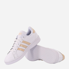 Tenisówki damskie skórzane adidas Grand Court GV7148 36.5 Biały/Brzoskwiniowy (4064047564563) - obraz 4