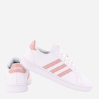 Tenisówki damskie skórzane adidas Grand Court GX8182 36 Biały/Jasnoróżowy (4065419529951) - obraz 3