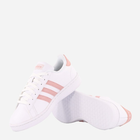 Tenisówki damskie skórzane adidas Grand Court GX8182 37.5 Biały/Jasnoróżowy (4065419530049) - obraz 4