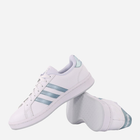 Tenisówki damskie skórzane adidas Grand Court H00698 36.5 Biały/Szary (4064047557015) - obraz 4