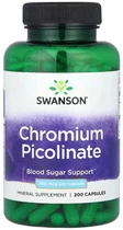 Хром пиколинат Swanson Chromium Picolinate 200 mcg 200 сaps