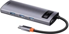 USB-хаб адаптер Baseus Series 5-in-1 30Hz Version Grey (WKWG020013)