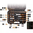 Набір насадок прохідних NEO Tools 1/4" + 3/8" 46 шт. 10-019 (5907558495782) - зображення 5