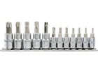 Головки торцевые с насадками YATO YT-04332: "TORX TEMPERPROOF", квадрат 1/4, 3/8". Набор 12 шт.