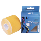 Кинезио тейп (Kinesio tape) SP-Sport BC-4863-5 размер 5смх5м желтый